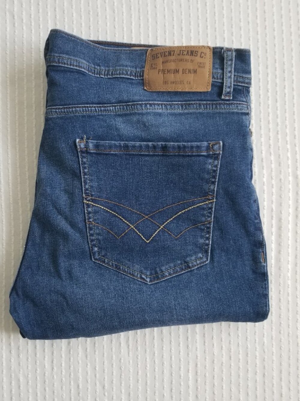 Seven7 Slim Straight Denim Jeans Size 36 x 30